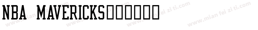 NBA Mavericks字体转换